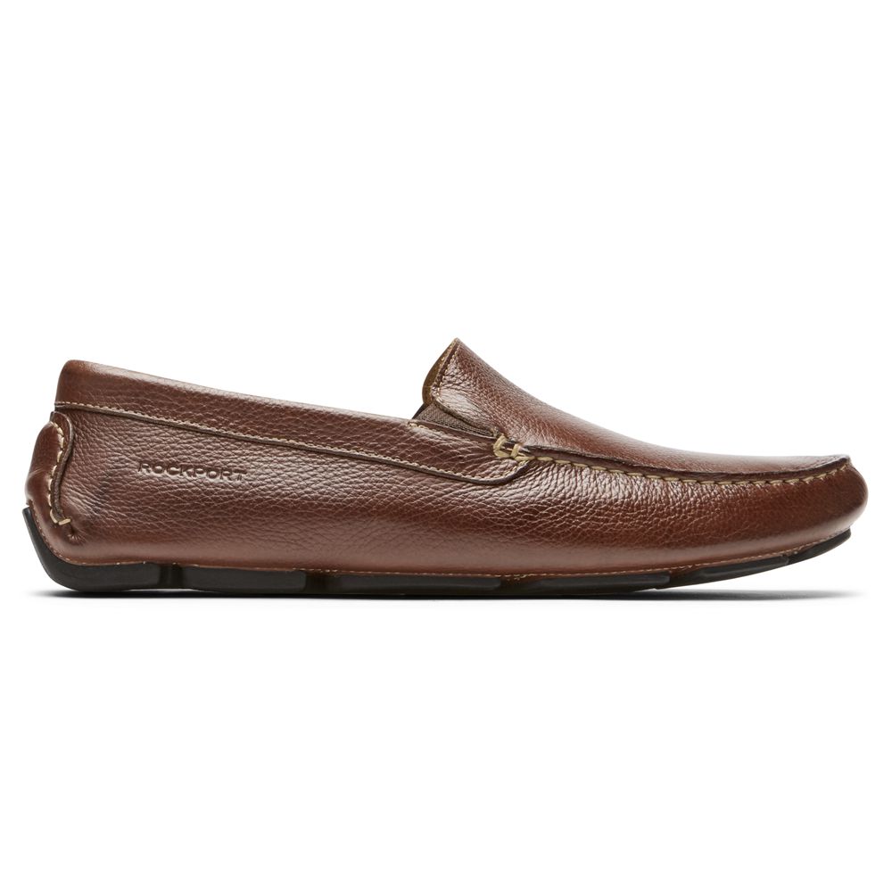 Rockport Canada Rhyder Venetian Slip-Ons - Mens Loafers Brown (GEX342578)